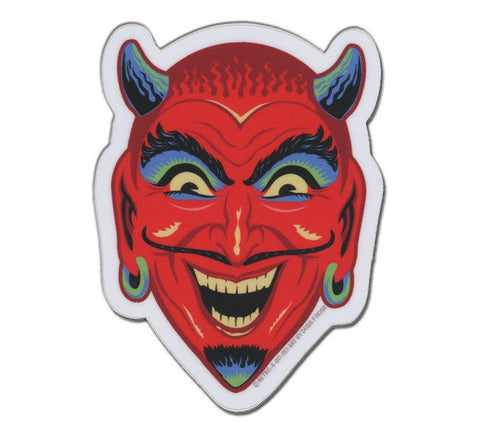 Retro A Go Go Fun House Devil Sticker