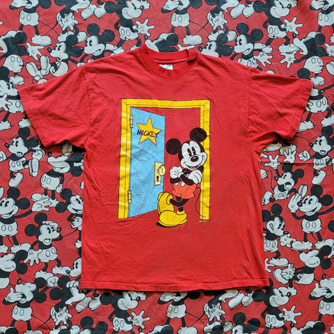 Vintage 1990's Mickey Mouse Dressing Room Tshirt