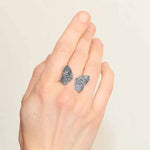 Nina Designs SILVER Adjustable Butterfly Wings Ring