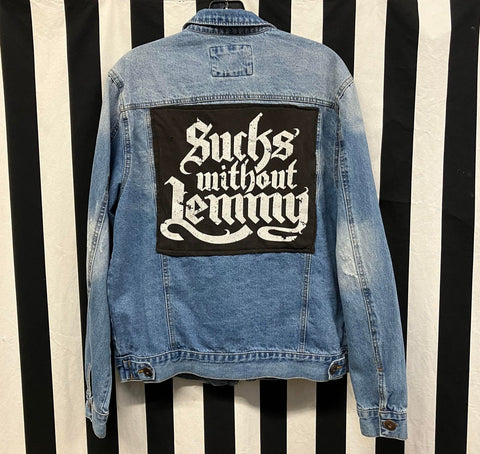 Death Stitch Sucks Without Lemmy Denim Jacket