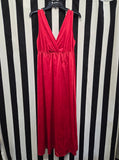 Vintage 70s Red Maxi Nightgown