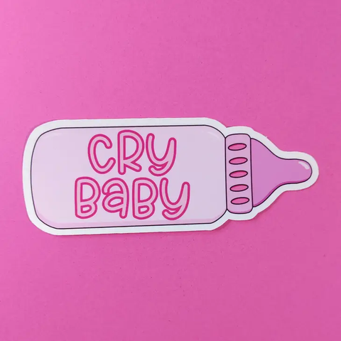 Pretty Cool Stuff - Cry Baby Bottle Sticker