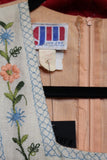 Vintage 1970s Peach Linen Maxi Dress