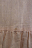 Vintage 1970s Peach Linen Maxi Dress
