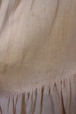 Vintage 1970s Peach Linen Maxi Dress