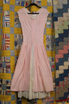 Vintage 1980s Baby Pink Drop-Waist Dress