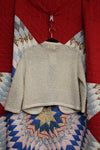 Vintage Blue Floral Knit Sweater