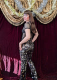 Smak Parlour Black & Silver Star Sequin Pants