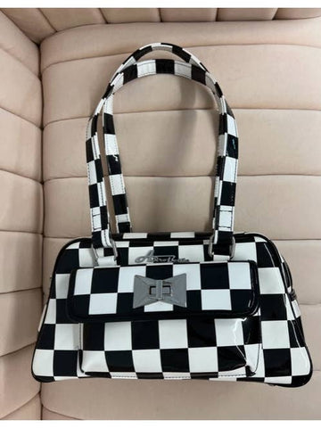 Astro Bettie - Galaxy Checkerboard Handbag