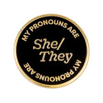 These Are Things She/They Pronoun Enamel Pin