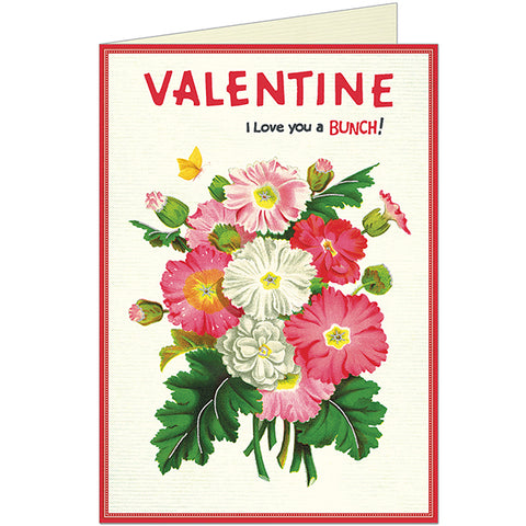 Cavallini & Co Flower Boquet Valentine's Day Card