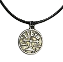Elephants and Flowers - Corded Silver Zodiac Necklace
