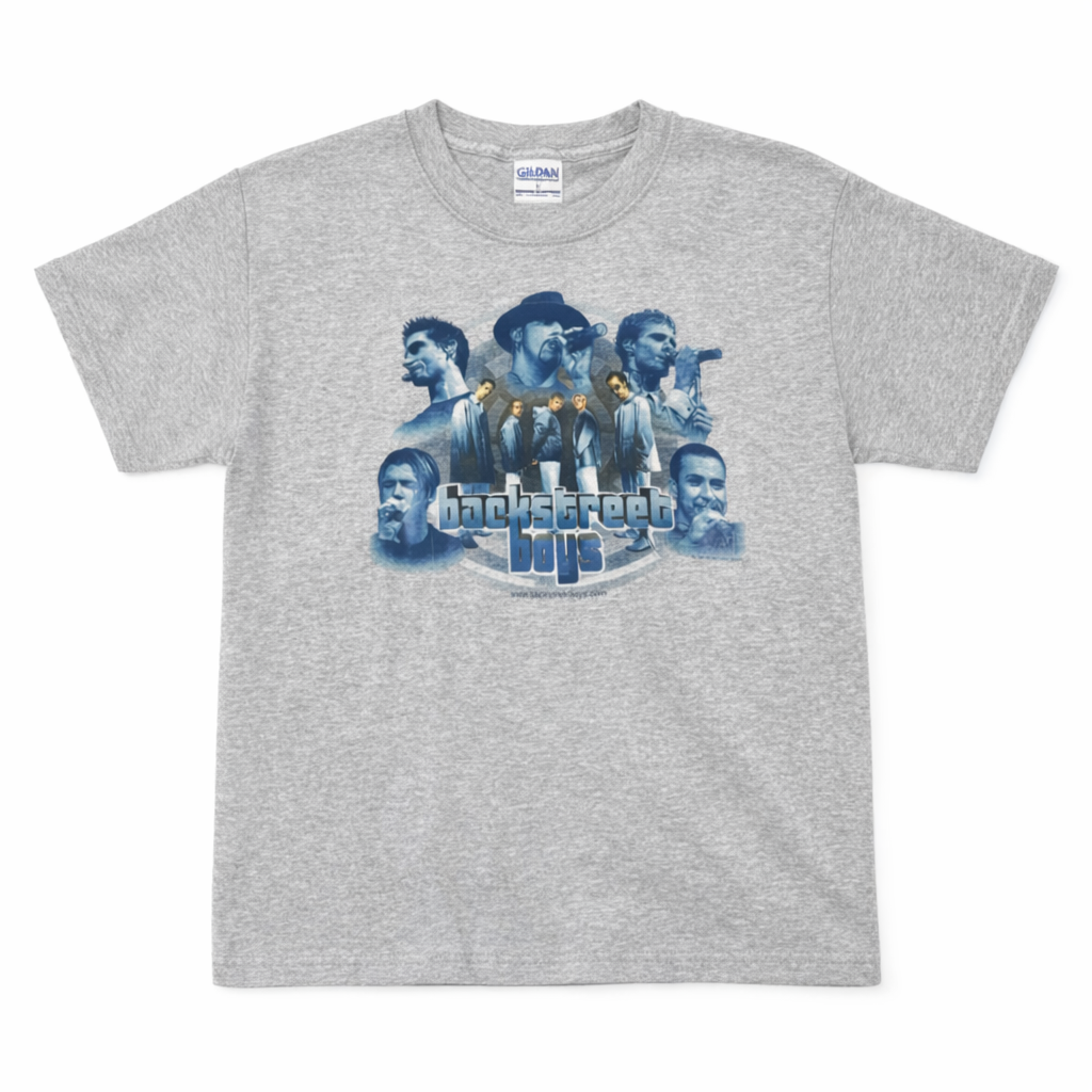 『入手困難』 90s Backstreet Boys ヴィンテージTシャツ 古着 Vintage 90s Backstreet Boys Gray Tshirt – Shopabernathys