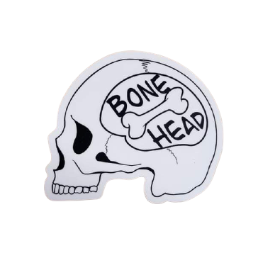 Blue Ribbon Lounge Bone Head Sticker