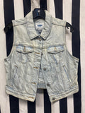 Death Stitch - Road Soda Women's Denim Vest SM