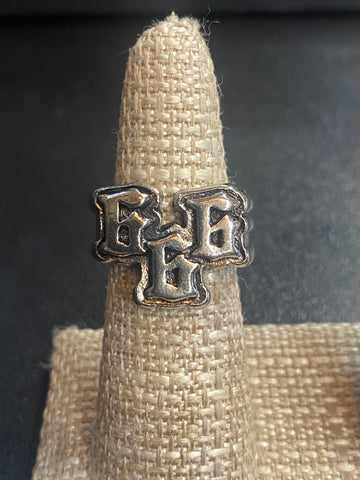 Silver 666 Ring