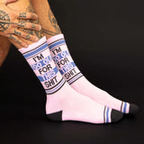 Gumball Poodle "Im Too Old for This Shit" Gym Sock