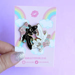 Glitter Punk Fish Enamel Pin