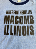 NotTooShabby Vintage Malcom Illinois Blue Ringer Tshirt