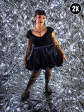 Gently Used Rose Mortem Purple & Black Tulle Skirt