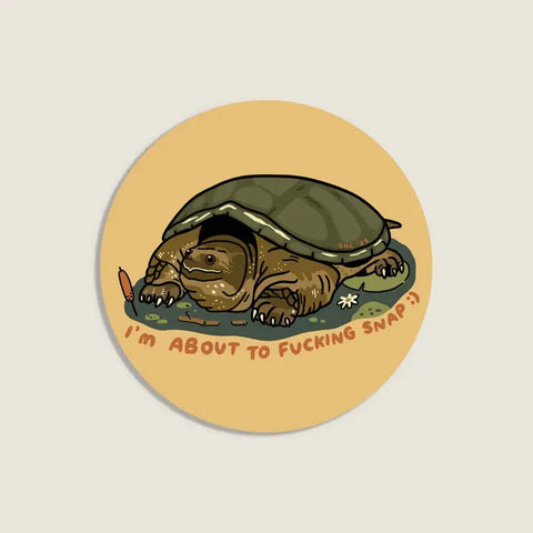 Stay Home Club About To Snap Sticker