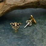 Nina Designs Bronze Luna Moth Post Earrings