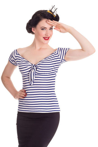 Not Too Shabby Gently Used Hell Bunny Dolly Top