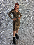 Gently Used Collectif Scoop Neck Leopard Dress