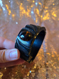 Vintage 40s Tortoise Shell Bakelite Hinged Bracelette