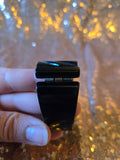 Vintage 40s Tortoise Shell Bakelite Hinged Bracelette