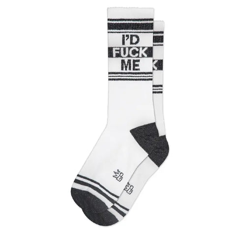 Gumball Poodle "I'd F**k Me" (White) Gym Socks