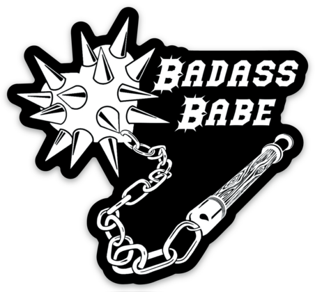 Unforgiven "Badass Babe" Vinyl Sticker