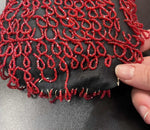 Vintage 20's Red Hand-Beaded Bag