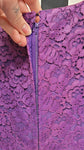 Vintage 1960's Purple Lace Wiggle Dress