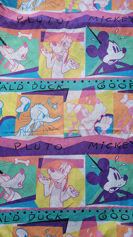 Vintage 1990s Mickey Mouse Twin Flat Sheet