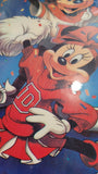 Vintage 90's Mickey Mouse and Minnnie Football Picture