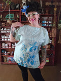 Vintage 60s Green Silk Thapawong top