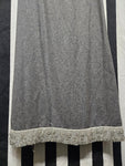 Vintage 60s Gray Wool Maxi Dress