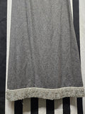 Vintage 60s Gray Wool Maxi Dress