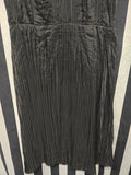 Vintage Volup black sheer pleated dress