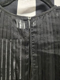 Vintage Volup black sheer pleated dress