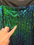 Stitches Be Crazy Blue and Green Sequin Dress