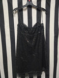 Vintage Y2K Black Sequin Express Dress