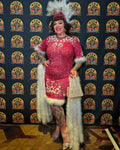 Vintage Gene Shelly Inspired Pink Sequin Dress
