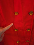 Vintage Orange Button Dress