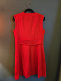 Vintage Orange Button Dress