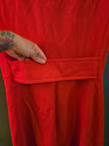 Vintage Orange Button Dress
