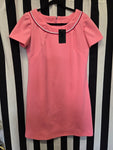 Vintage 60s Pink Polyester Mini Dress