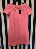 Vintage 60s Pink Polyester Mini Dress