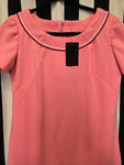 Vintage 60s Pink Polyester Mini Dress